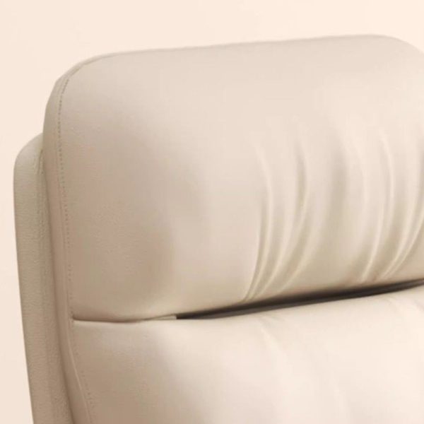 Contemporary Luxury Square Leather Upholstered Metal Dining Chair Backrest For Dining Room - Image 6