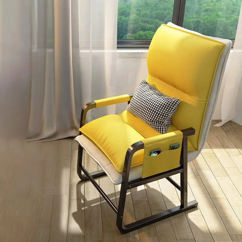 DFM-Chair-FL04471-10.jpg Contemporary Nordic Double-Layer Tech Fabric Upholstered Desk Chair Adjustable Backrest Armrest For Home Office - Image 16