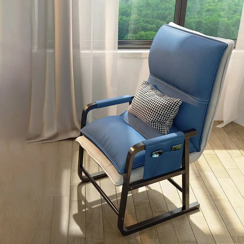 DFM-Chair-FL04471-12.jpg Contemporary Nordic Double-Layer Tech Fabric Upholstered Desk Chair Adjustable Backrest Armrest For Home Office - Image 18