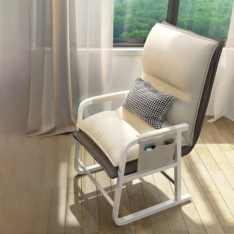 DFM-Chair-FL04471-13.jpg Contemporary Nordic Double-Layer Tech Fabric Upholstered Desk Chair Adjustable Backrest Armrest For Home Office - Image 19