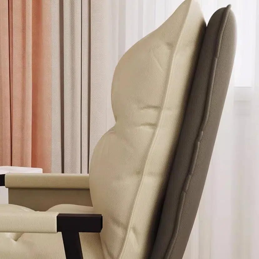 DFM-Chair-FL04471-16.jpg Contemporary Nordic Double-Layer Tech Fabric Upholstered Desk Chair Adjustable Backrest Armrest For Home Office - Image 6