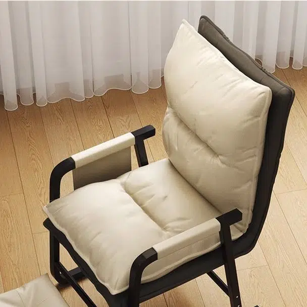 DFM-Chair-FL04471-18.jpg Contemporary Nordic Double-Layer Tech Fabric Upholstered Desk Chair Adjustable Backrest Armrest For Home Office - Image 8