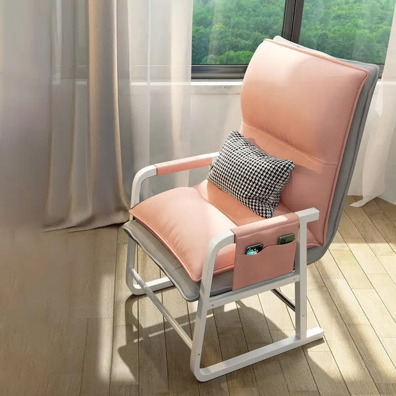 DFM-Chair-FL04471-7.jpg Contemporary Nordic Double-Layer Tech Fabric Upholstered Desk Chair Adjustable Backrest Armrest For Home Office - Image 13