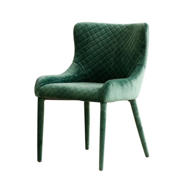 Contemporary Luxury Square Velvet Solid Wood Frame Dining Chair Wingback For Dining Room - Image 16