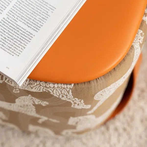 Contemporary Luxury Square Leather Pouf Footstool For Entryway - Image 10