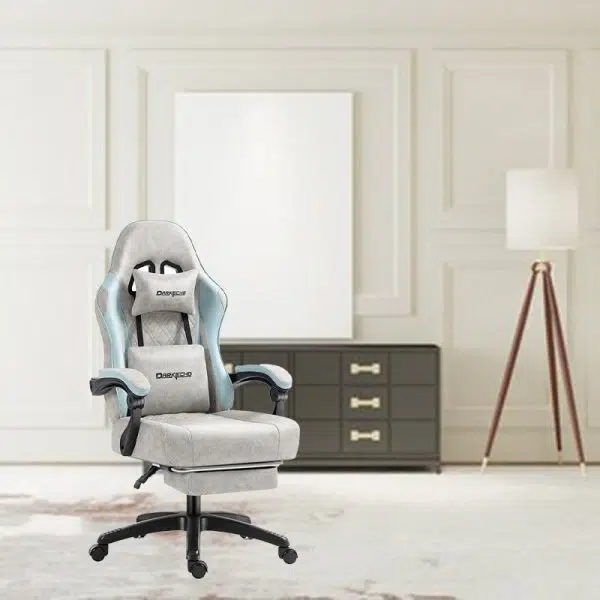 Modern Minimalist Swivel Liftable Rectangular Square Nylon Leather Fabric Desk Chair Backrest Armrest For Home Office - Image 12