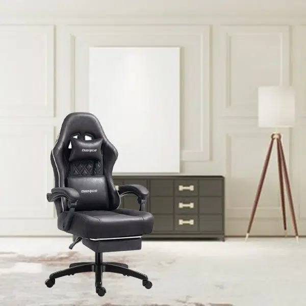 Modern Minimalist Swivel Liftable Rectangular Square Nylon Leather Fabric Desk Chair Backrest Armrest For Home Office - Image 10