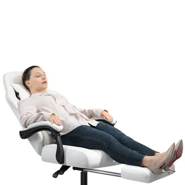 Modern Minimalist Swivel Liftable Rectangular Square Nylon Leather Fabric Desk Chair Backrest Armrest For Home Office - Image 9