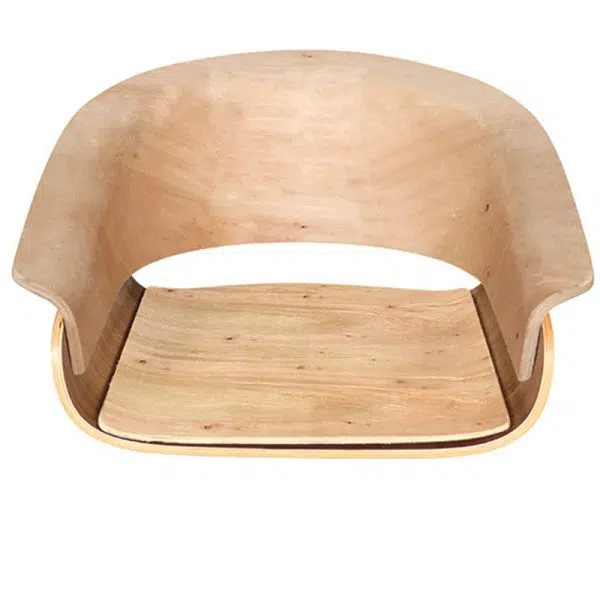 Modern Minimalist Square Wood Leather Liftable Desk Chair Backrest Armrest For Home Office - Image 5