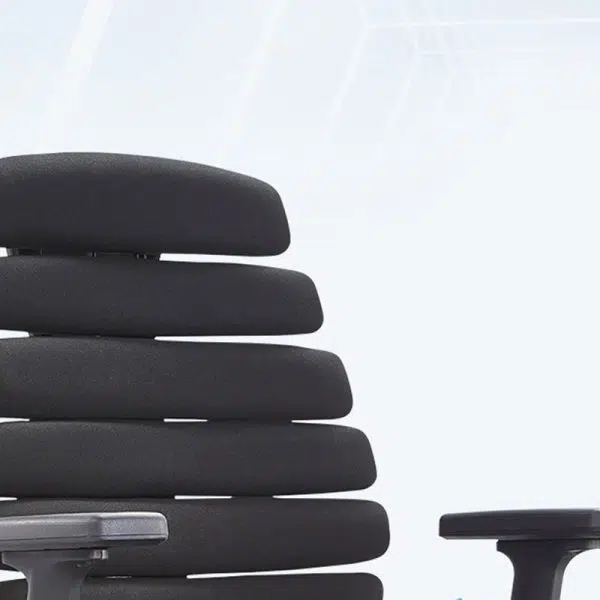 Modern Minimalist Liftable Swivel Fishbone Rectangular Plastic Fabric Desk Chair Backrest Armrest For Home Office - Image 5