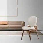 Beige + Walnut Color