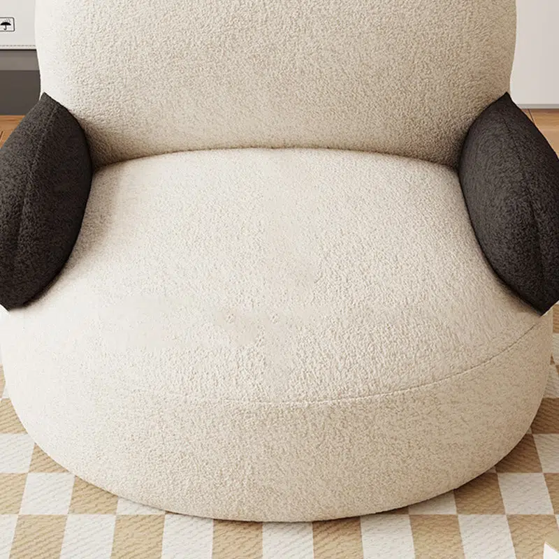 DFM-Chair-FM01096-5.jpg Contemporary Creative Cartoon Baby Panda Lambswool Accent Chair Backrest Armrest For Living Room - Image 8