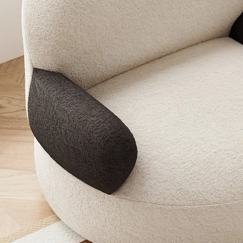 DFM-Chair-FM01096-6.jpg Contemporary Creative Cartoon Baby Panda Lambswool Accent Chair Backrest Armrest For Living Room - Image 7
