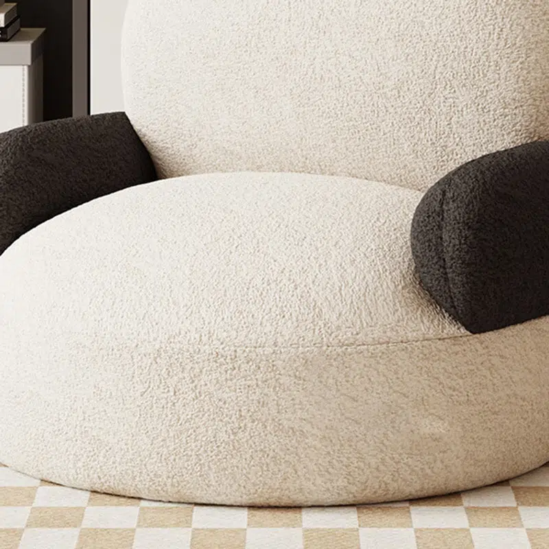 DFM-Chair-FM01096-9.jpg Contemporary Creative Cartoon Baby Panda Lambswool Accent Chair Backrest Armrest For Living Room - Image 9