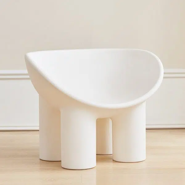 Contemporary Creative Elephant Leg Shape Adult Children Round Curved Plastic Chair Backrest Armrest For Living Room - Image 8