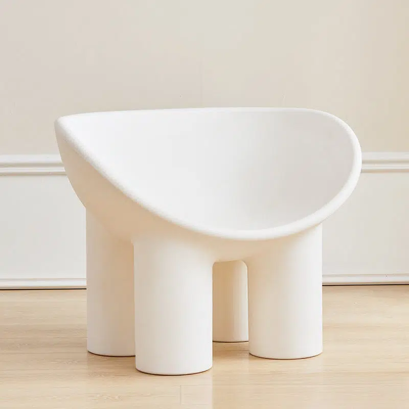 DFM-Chair-FM01113-1.jpg Contemporary Creative Elephant Leg Shape Adult Children Round Curved Plastic Chair Backrest Armrest For Living Room - Image 8
