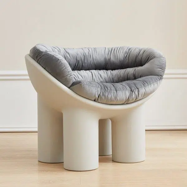 Contemporary Creative Elephant Leg Shape Adult Children Round Curved Plastic Chair Backrest Armrest For Living Room - Image 13