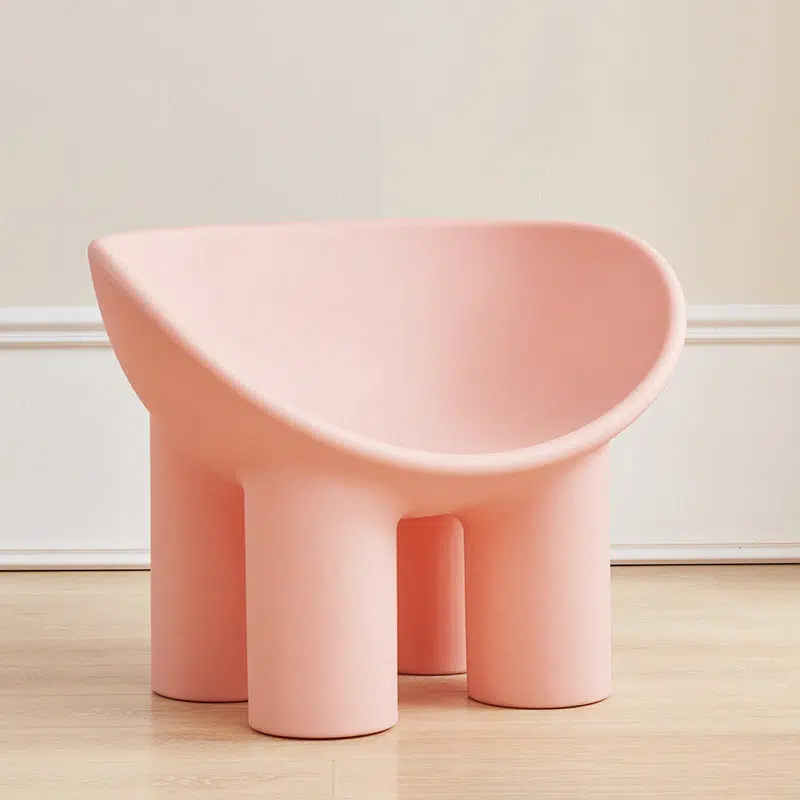 DFM-Chair-FM01113-23.jpg Contemporary Creative Elephant Leg Shape Adult Children Round Curved Plastic Chair Backrest Armrest For Living Room - Image 26