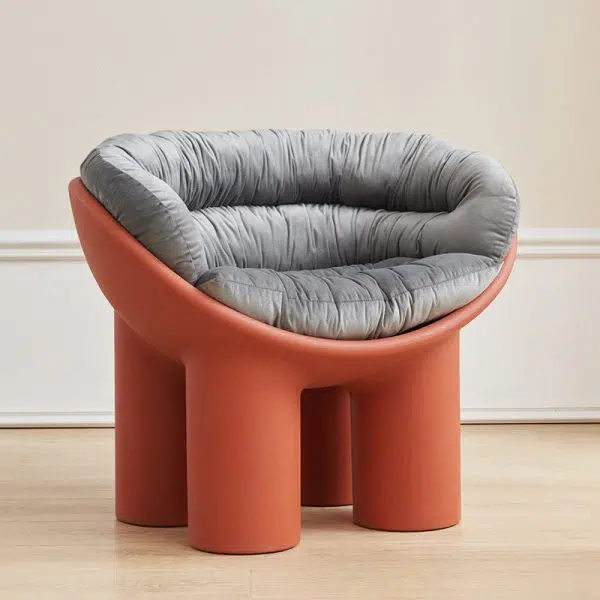 Contemporary Creative Elephant Leg Shape Adult Children Round Curved Plastic Chair Backrest Armrest For Living Room - Image 29