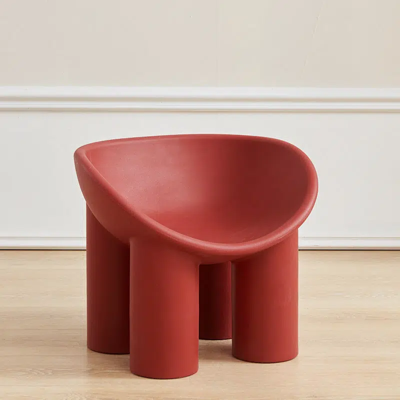 DFM-Chair-FM01113-38.jpg Contemporary Creative Elephant Leg Shape Adult Children Round Curved Plastic Chair Backrest Armrest For Living Room - Image 38