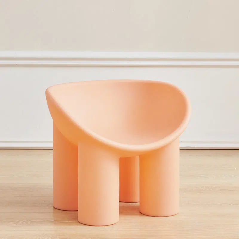 DFM-Chair-FM01113-39.jpg Contemporary Creative Elephant Leg Shape Adult Children Round Curved Plastic Chair Backrest Armrest For Living Room - Image 39