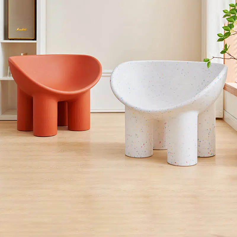 DFM-Chair-FM01113-42.jpg Contemporary Creative Elephant Leg Shape Adult Children Round Curved Plastic Chair Backrest Armrest For Living Room - Image 41
