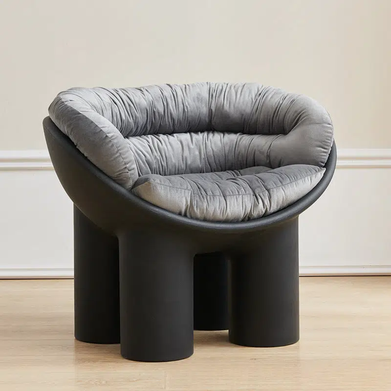 DFM-Chair-FM01113-8.jpg Contemporary Creative Elephant Leg Shape Adult Children Round Curved Plastic Chair Backrest Armrest For Living Room - Image 18