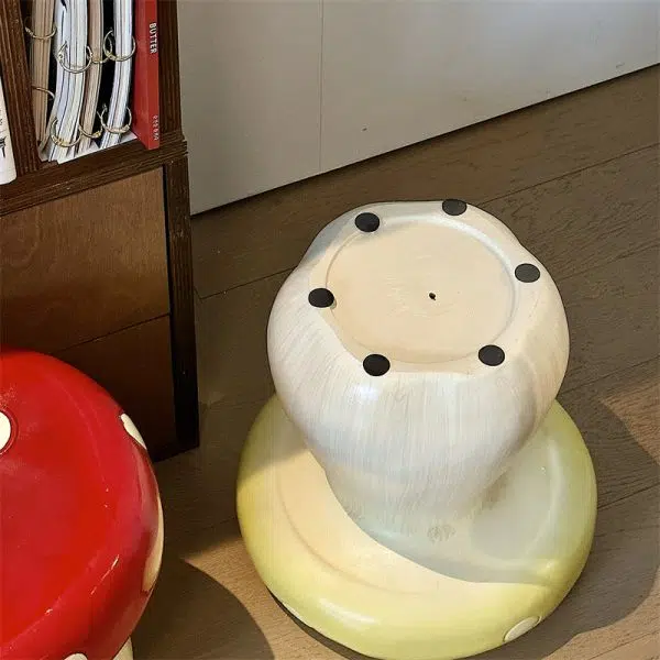 Contemporary Creative Mushroom Round Fiberglass Chair For Living Room - Image 5