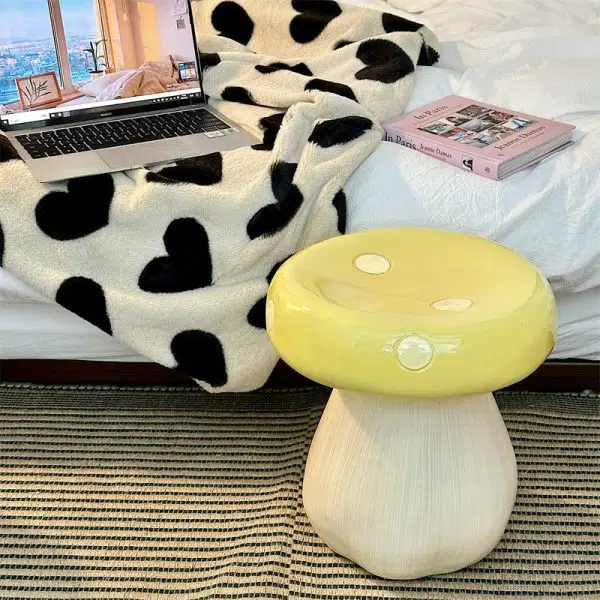 Contemporary Creative Mushroom Round Fiberglass Chair For Living Room - Image 9