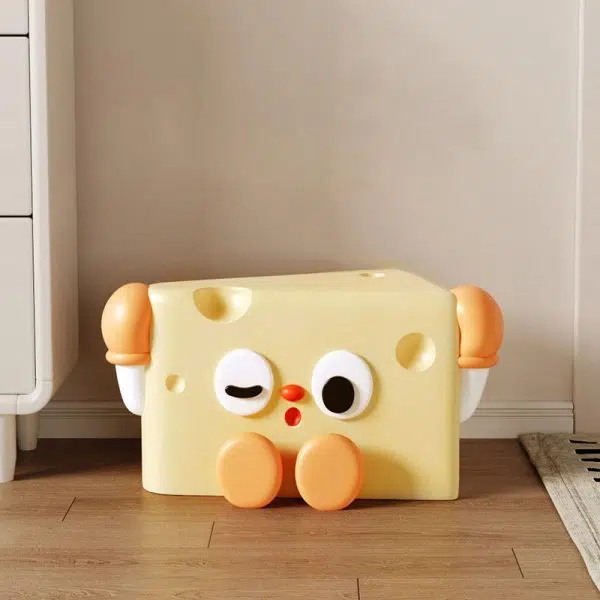 Contemporary Creative Cartoon Cute Cheese Triangle Fiberglass Chair For Living Room - Image 8