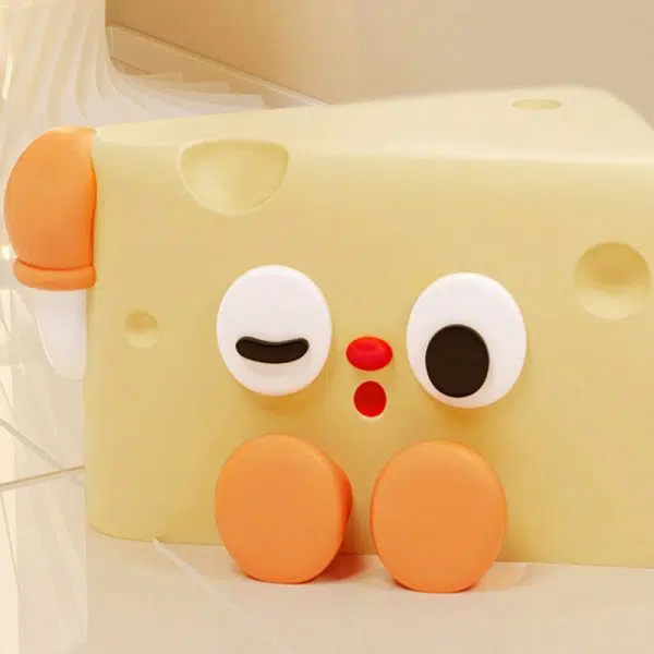 Contemporary Creative Cartoon Cute Cheese Triangle Fiberglass Chair For Living Room - Image 5