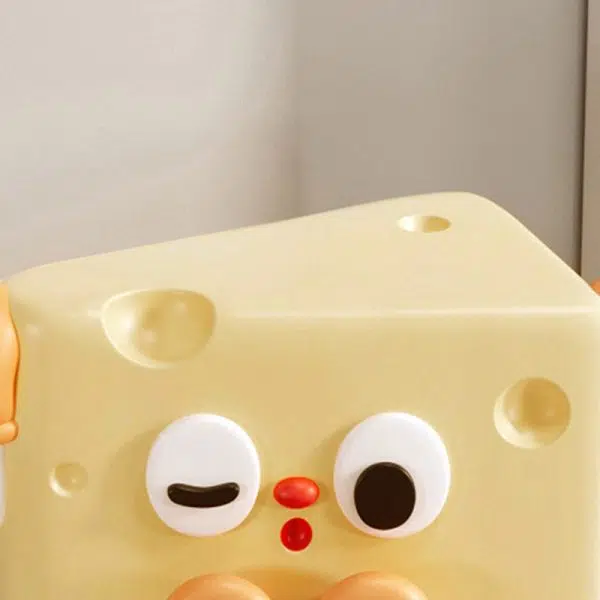 Contemporary Creative Cartoon Cute Cheese Triangle Fiberglass Chair For Living Room - Image 6