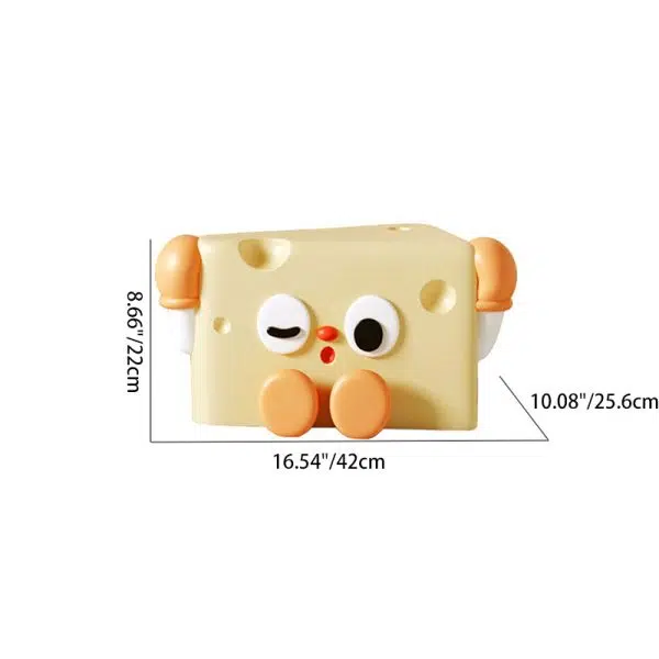 Contemporary Creative Cartoon Cute Cheese Triangle Fiberglass Chair For Living Room - Image 4