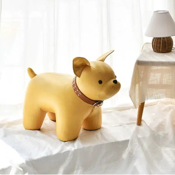 Contemporary Creative Kids Bulldog Animal Fabric Chair For Living Room - Image 3