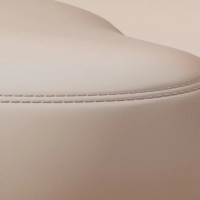 DFM-Chair-FM01222-11.jpg Contemporary Creative Cloud Shape Fabric Lambswool Wood Vanity Stool For Bedroom - Image 5