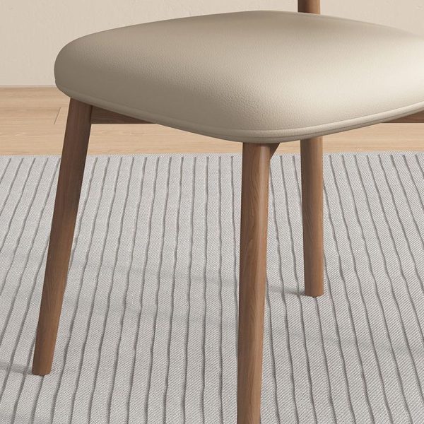 Contemporary Scandinavian Oval Back Solid Wood High Density Sponge Backrest For Dining Room - Image 6