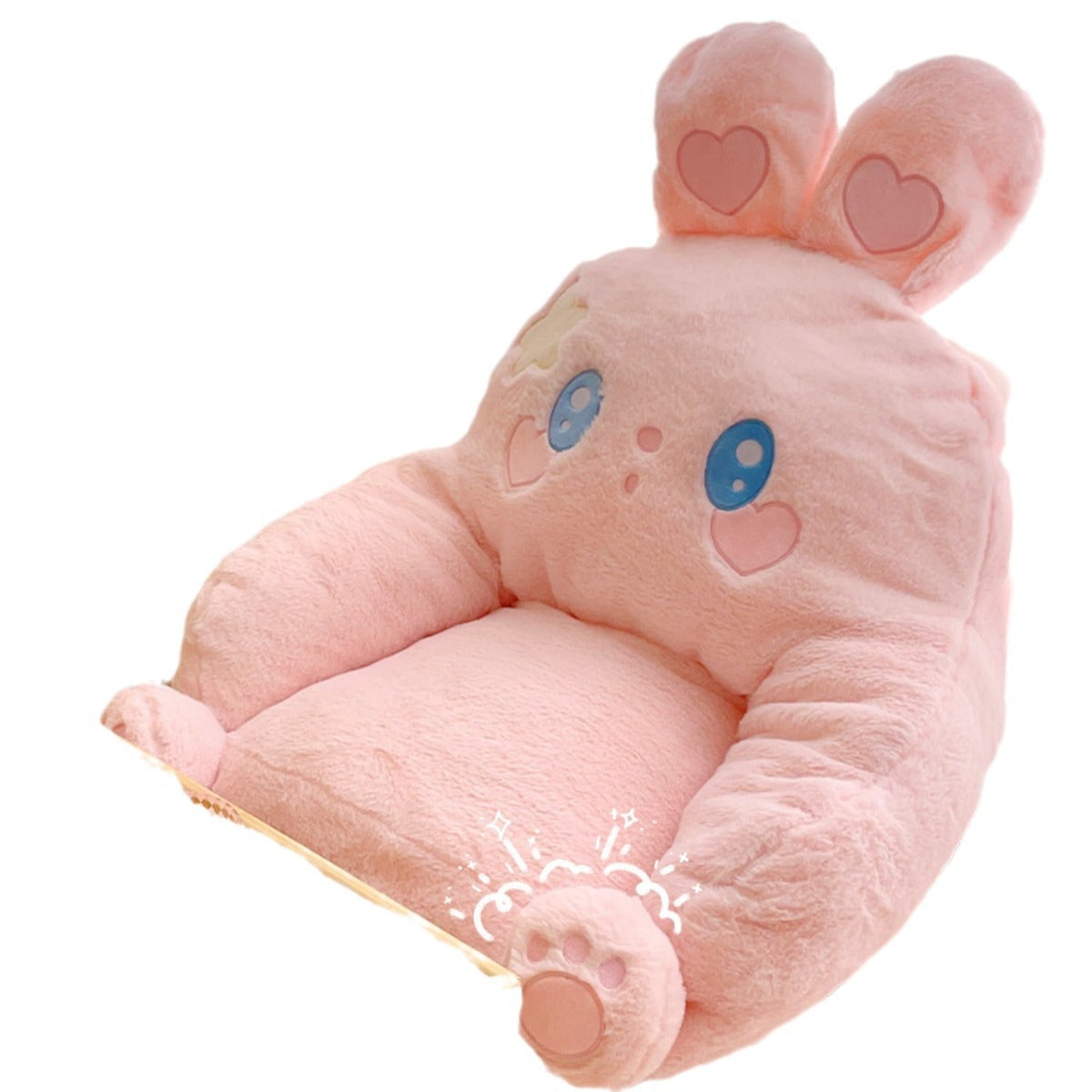 DFM-Chair-FP00375-13.jpg Contemporary Creative Animal Square Artificial Rabbit Fur PP Cotton Recliner Backrest Armrest For Living Room - Image 13