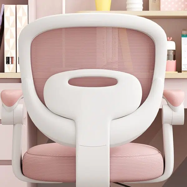 Modern Simplicity Round Cushion Fabric PP Desk Chair Backrest Armrest For Home Office - Image 5