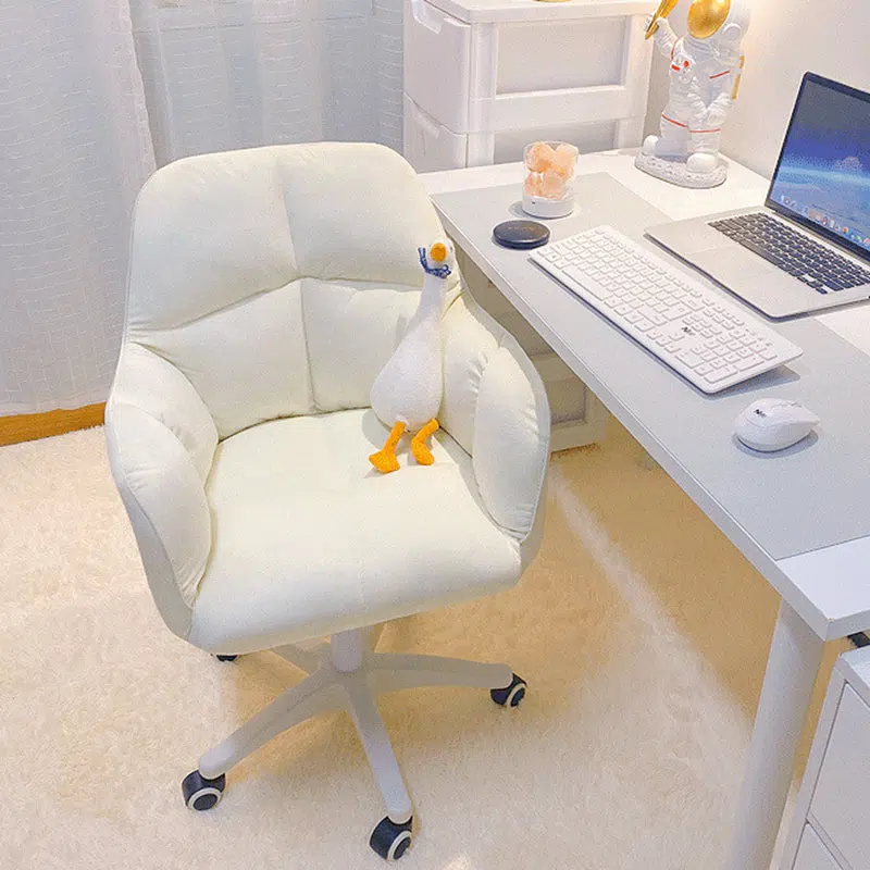 DFM-Chair-FP01457-18.jpg Contemporary Luxury Square Cushion Golden Velvet Nylon Desk Chair Backrest For Home Office - Image 2