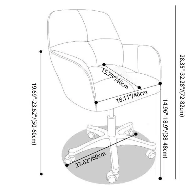 Contemporary Luxury Square Cushion Golden Velvet Nylon Desk Chair Backrest For Home Office - Image 4