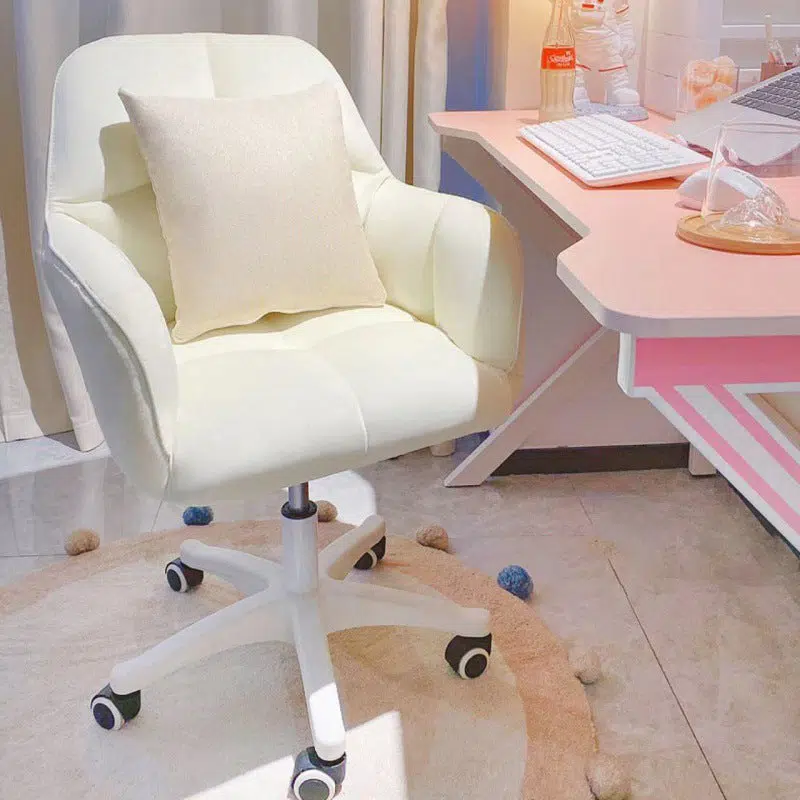 DFM-Chair-FP01457-23.jpg Contemporary Luxury Square Cushion Golden Velvet Nylon Desk Chair Backrest For Home Office - Image 3