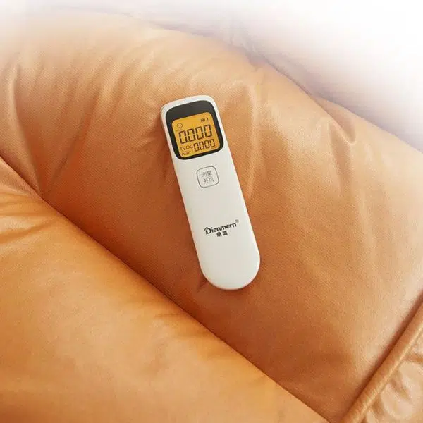 Contemporary Scandinavian Round Leathaire Accent Chair Backrest For Living Room - Image 6