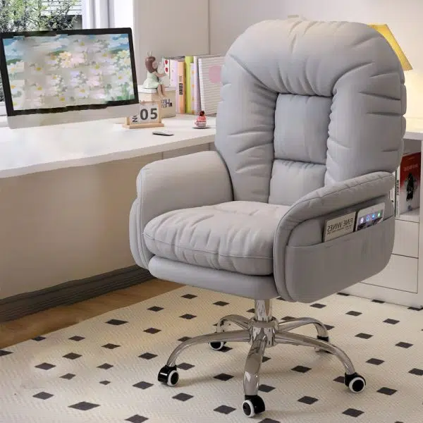 Modern Luxury Square Cushion High Density Foam Stainless Steel Accent Chair Backrest Armrest For Living Room - Image 2