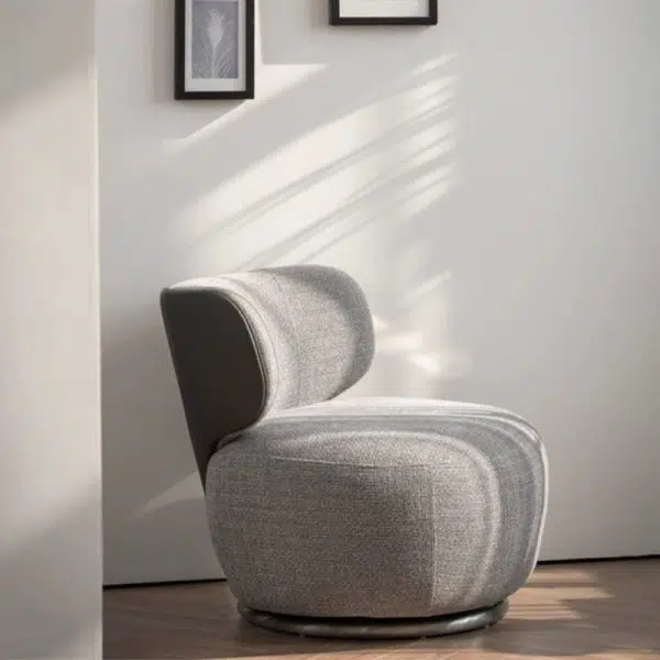 Traditional European Round Linen Solid Wood Iron Sofa Backrest For Living Room - Image 7