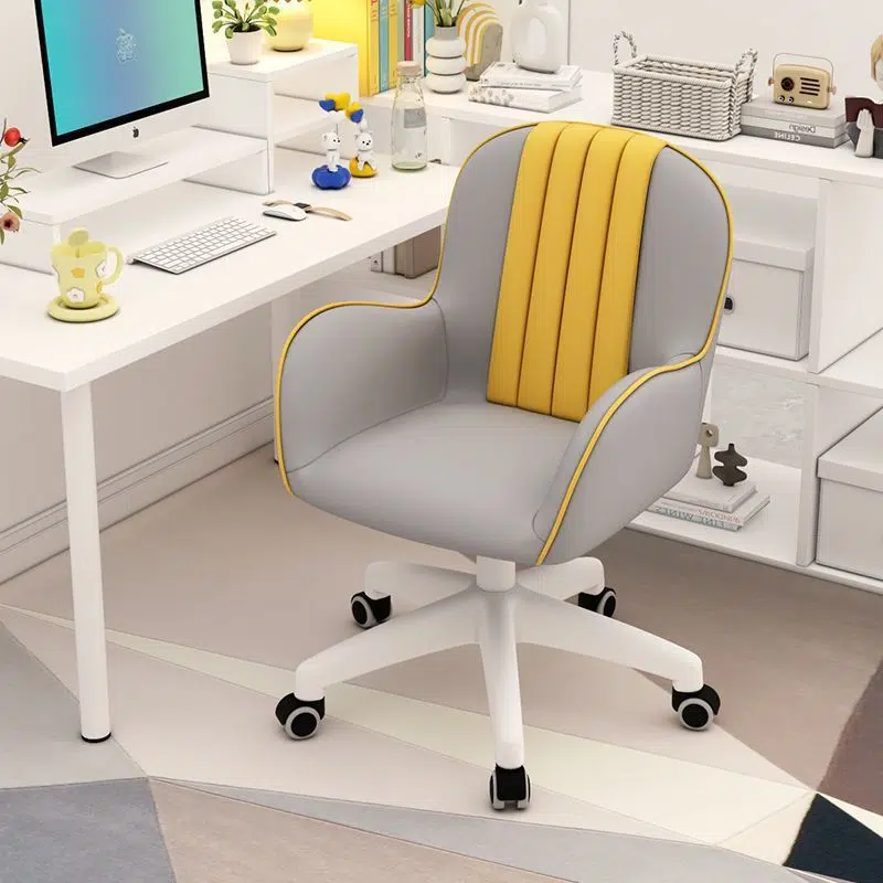 DFM-Chair-FP01617-4.jpg Contemporary Coastal Square PU Leather Nylon Desk Chair Backrest Armrest For Home Office - Image 19