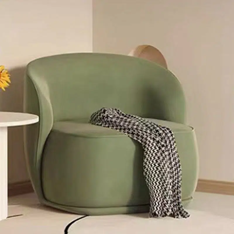 DFM-Chair-FW01517-13.jpg Contemporary Creative Curved Square Velvet Solid Wood Accent Chair Backrest For Living Room - Image 10