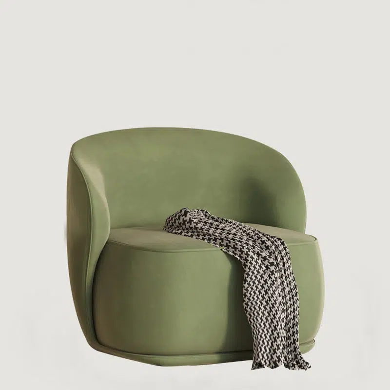 DFM-Chair-FW01517-15.jpg Contemporary Creative Curved Square Velvet Solid Wood Accent Chair Backrest For Living Room - Image 6