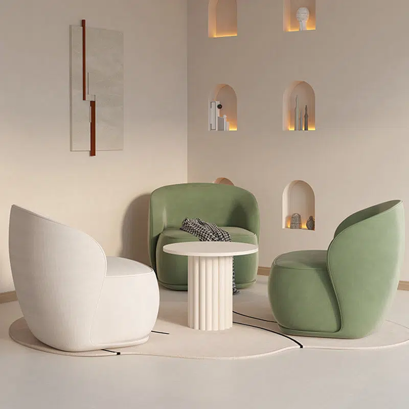 DFM-Chair-FW01517-17.jpg Contemporary Creative Curved Square Velvet Solid Wood Accent Chair Backrest For Living Room - Image 13