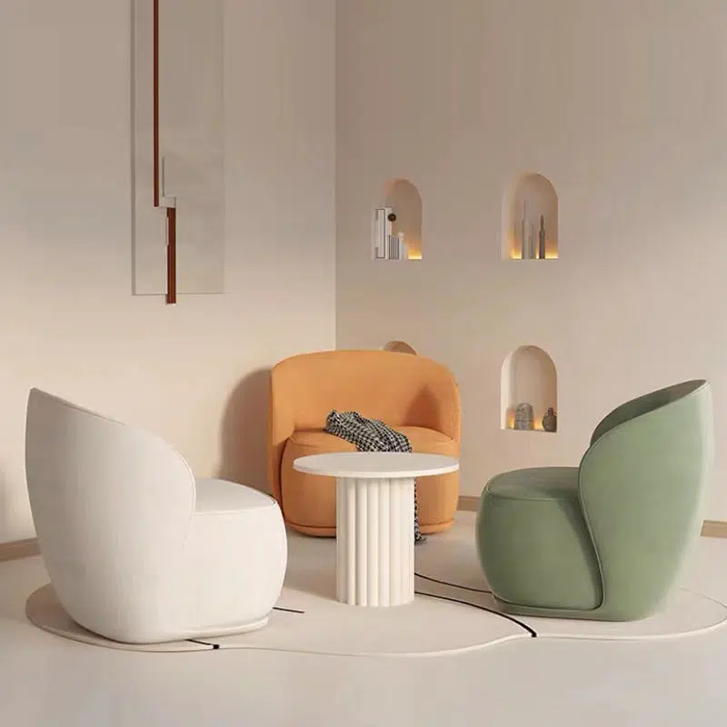 DFM-Chair-FW01517-4.jpg Contemporary Creative Curved Square Velvet Solid Wood Accent Chair Backrest For Living Room - Image 16