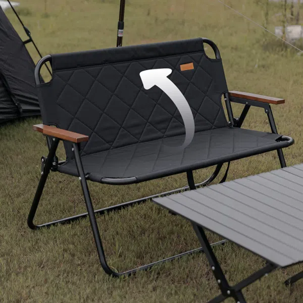 Modern Simplicity Rectangular Prismatic Foldable Oxford Fabric Aluminum Alloy Iron Chair Backrest Armrest For Outdoor - Image 5